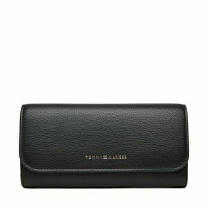 Nagy női pénztárca Tommy Hilfiger Th Flag Lrg Flap AW0AW17734 Fekete kép