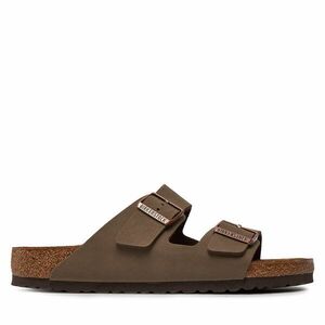 Papucs Birkenstock Arizona Birko-Flor nubuk 151181 Barna kép