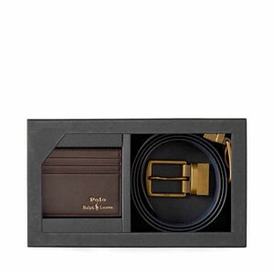 Kártyatartó és öv szett Polo Ralph Lauren 405880721002 Barna kép