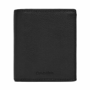 Nagyméretű férfi pénztárca Calvin Klein Micropebble Comp Trifold W Coin LV04D1034G Fekete kép