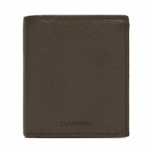 Nagyméretű férfi pénztárca Calvin Klein Micropebble Comp Trifold W Coin LV04D1034G Barna kép