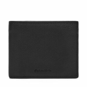 Nagyméretű férfi pénztárca Calvin Klein Micropebble Billfold W Coin LV04D1033G Fekete kép