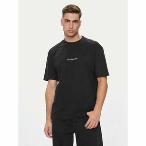 Calvin Klein Jeans Póló Grid Monogram J30J325688 Fekete Regular Fit kép