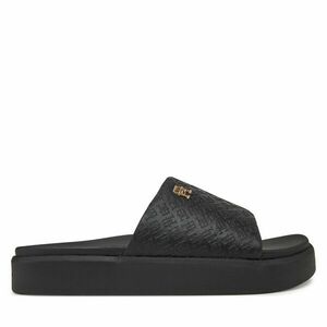 Papucs Tommy Hilfiger Platform Monogram Poolslide FW0FW08526 Fekete kép