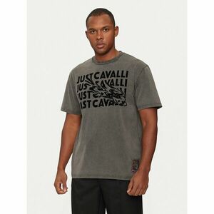 Just Cavalli Póló 77OAHC05 Fekete Regular Fit kép