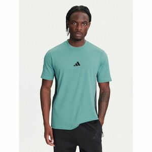 adidas Póló Essentials 3-Stripes JX0732 Türkizkék Regular Fit kép