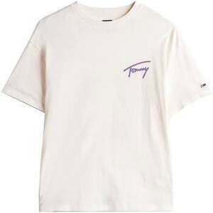 Rövid ujjú pólók Tommy Jeans Faded Graphic Relaxed T-Shirt Ancient Off White kép