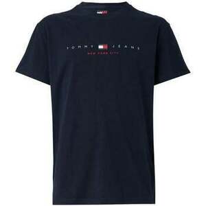 Rövid ujjú pólók Tommy Jeans Flag Linear T-Shirt Dark Night Navy kép