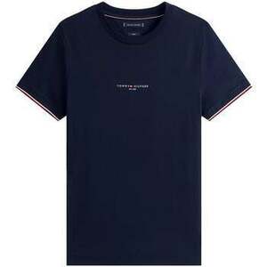 Rövid ujjú pólók Tommy Hilfiger Slim Knit Tipped T-Shirt Navy Blue kép