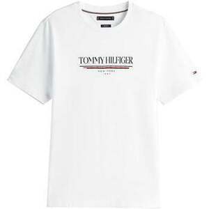Rövid ujjú pólók Tommy Hilfiger Logo Crew Graphic T-Shirt White kép