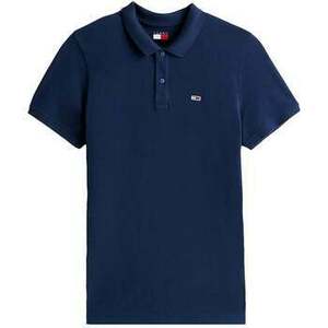 Rövid ujjú galléros pólók Tommy Jeans Flag Slim Polo Shirt Dark Night Navy kép