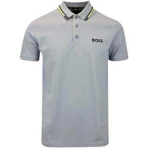 Rövid ujjú galléros pólók BOSS Paddy Pro Polo Shirt Dark Grey/Yellow kép