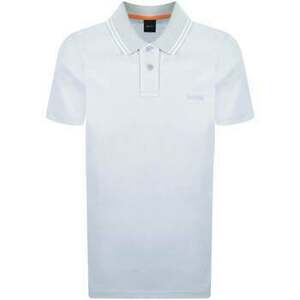 Rövid ujjú galléros pólók BOSS Relaxed Fit Oxford Piqué New Polo Shirt Light Pastel Grey kép