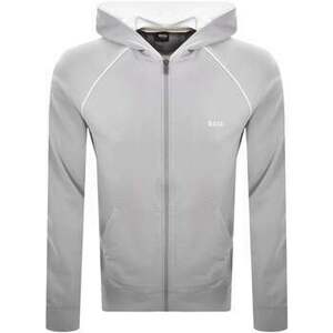 Melegítő kabátok BOSS Mix Match Hooded Track Top Jacket Light Pastel Grey kép