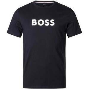 Rövid ujjú pólók BOSS Contrast Logo RN T-Shirt Black kép