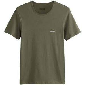 Rövid ujjú pólók BOSS Cotton Basic T-Shirt Khaki Green kép