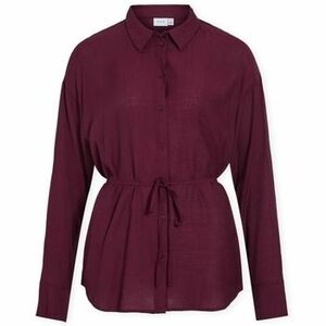Blúzok Vila Hikka Long Shirt - Fig kép