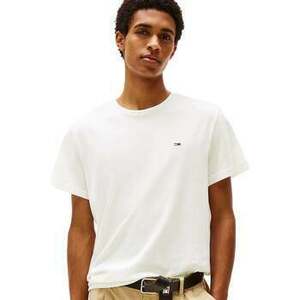 Rövid ujjú pólók Tommy Jeans Cotton Basic T-Shirt Ecru kép