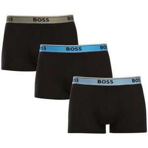Boxerek BOSS Cotton Stretch 3 Pack Power Trunks Black kép