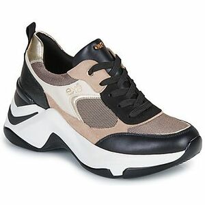 Rövid szárú edzőcipők Exé Shoes 106-22WEX123-PU-BLACK-BEIGE kép