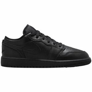 Rövid szárú edzőcipők Nike Jordan 1 Low Triple Black (2022) (GS) kép