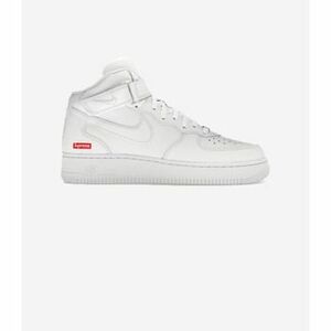 Magas szárú edzőcipők Nike Air Force 1 Mid Supreme White kép