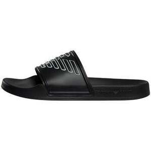 strandpapucsok Emporio Armani Eagle Slides Black/White kép