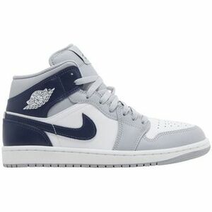 Divat edzőcipők Nike Jordan 1 Mid Wolf Grey Midnight Navy kép