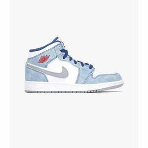 Divat edzőcipők Nike Jordan 1 mid French blue kép