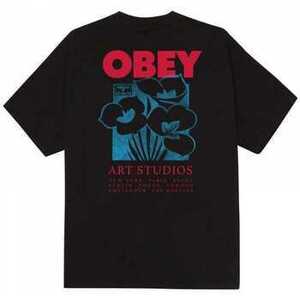 Rövid ujjú pólók Obey art studio flowers kép