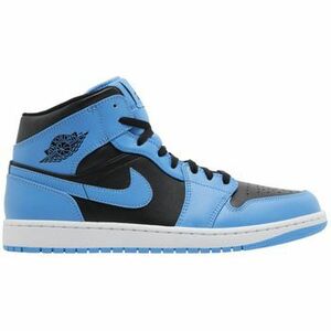 Magas szárú edzőcipők Nike Jordan 1 Mid University Blue Black kép