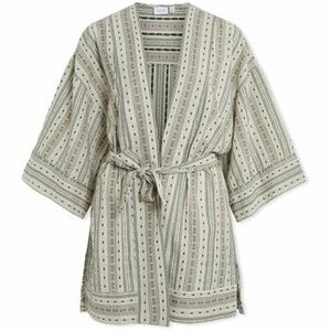 Kabátok Vila Senso Kimono - Birch/Embroidery kép