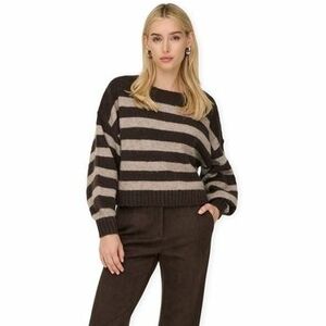 Pulóverek Only Aya Life Knit - Seal Brown/Fungi kép