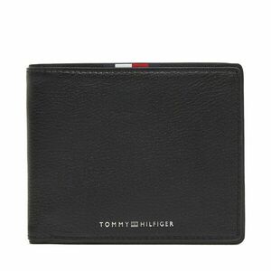 Nagyméretű férfi pénztárca Tommy Hilfiger Th Corp Cc & Coin AM0AM13740 Fekete kép