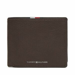 Nagyméretű férfi pénztárca Tommy Hilfiger Th Corp Cc Flap & Coin AM0AM13741 Barna kép