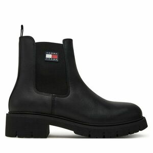 Bokacsizma Tommy Jeans Tjw Chelsea Leather Boot EN0EN02825 Fekete kép