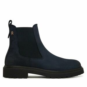 Bokacsizma Tommy Hilfiger Nubuck Cleated FW0FW09041 Sötétkék kép