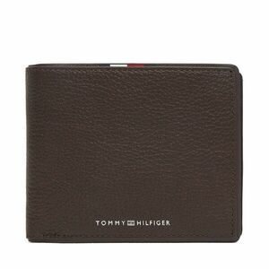 Nagyméretű férfi pénztárca Tommy Hilfiger Th Corp Cc & Coin AM0AM13740 Barna kép