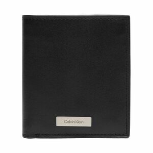 Nagyméretű férfi pénztárca Calvin Klein Plaque N/S Slim Billfold LV04D1069G Fekete kép