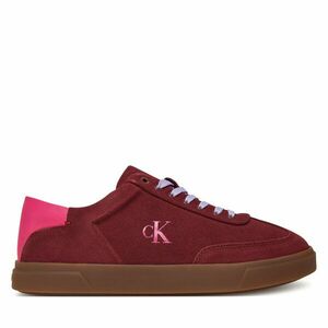 Sportcipők Calvin Klein Low Pro Cups Lace Up Sue Mix Mg HW0HW02683 Bordó kép