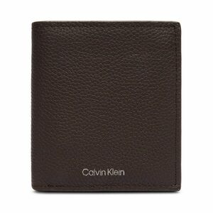Nagyméretű férfi pénztárca Calvin Klein Foil Emboss Slim Trifold W Card LV04D1063G Barna kép