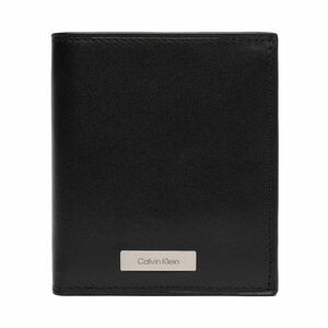 Nagyméretű férfi pénztárca Calvin Klein Plaque Ns Slim Trifold W/ Coin LV04D1068G Fekete kép
