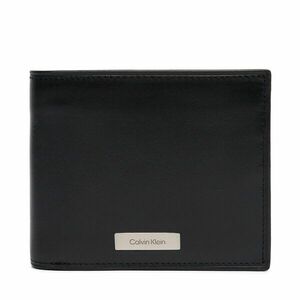 Nagyméretű férfi pénztárca Calvin Klein Plaque Ew Billfold LV04D1066G Fekete kép