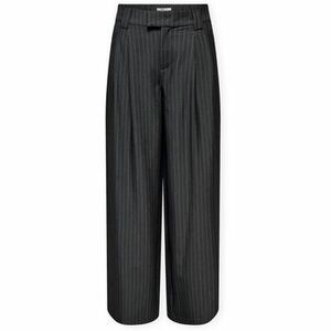 Nadrágok Only Nisa Life Trousers - Dark Grey Melange kép