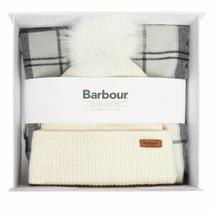 Sál és sapka szett Barbour Dover LGS0054GY31 Ekru kép