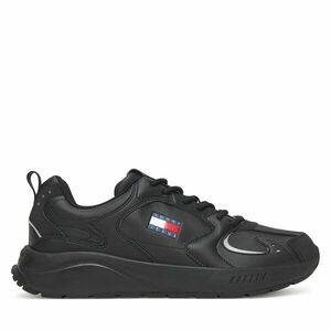 Sportcipők Tommy Jeans Tjm Runner Leather EM0EM01621 Fekete kép