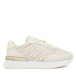 Sportcipők Tommy Hilfiger Chic Monogram Runner FW0FW09051 Ekru kép