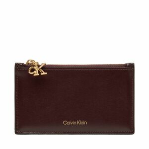 Bankkártya tartó Calvin Klein Ck Zip Cardcase 6Cc LV04F1076G Bordó kép