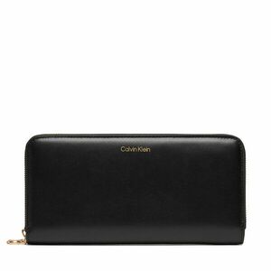 Nagy női pénztárca Calvin Klein Ck Large Zip Around LV04F1093G Fekete kép
