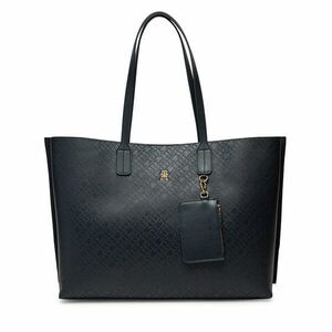 Táska Tommy Hilfiger Th Distinct Tote Mono AW0AW17195 Sötétkék kép